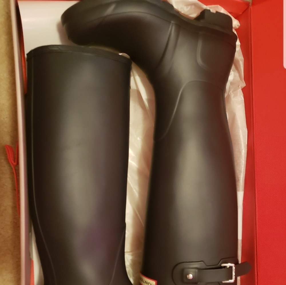 Hunter matte navy orginal rain boots
